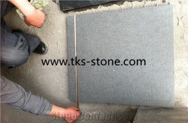 Hebei Black Granite Slabs & Tiles,China Black Honed Granite Flooring Tiles