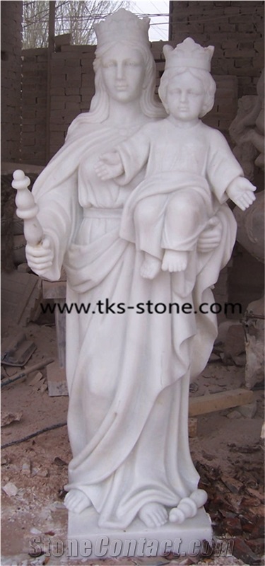 Human Marble Sculptures/Women Carving/Mother Of God