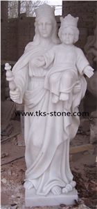 Human Marble Sculptures/Women Carving/Mother Of God