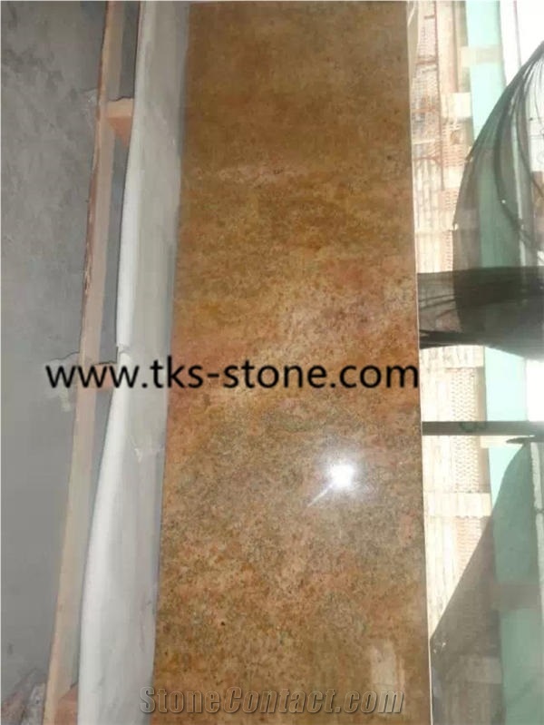 Imperial Gold Granite,India Yellow Granite Kitchen Countertops,Granite Kitchen Worktops