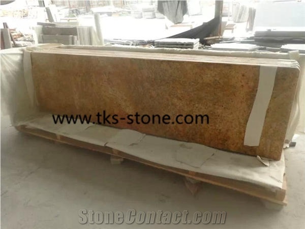 Imperial Gold Granite,India Yellow Granite Kitchen Countertops,Granite Worktops