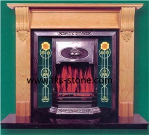 Light Beige Marble Fireplace,Beige Marble Fireplace Mantels,Marble Fireplace,Decorative Hearth & Home Fireplace
