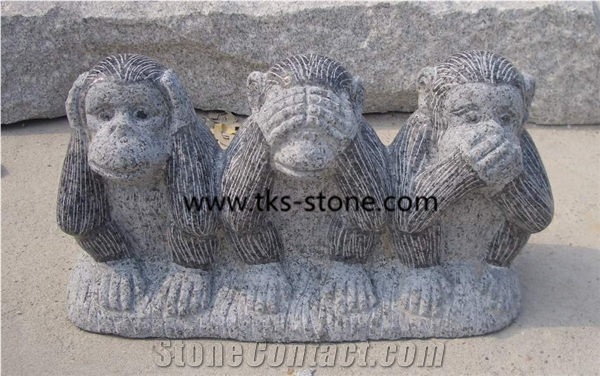 Monkey Marble Sculptures , Natural Stone Animal,Landscape Sculptures Monkeys,Handcarved Garden Animal Statues,Animal Sculptures & Statues,Monkey Sculptures