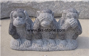 Monkey Marble Sculptures , Natural Stone Animal,Landscape Sculptures Monkeys,Handcarved Garden Animal Statues,Animal Sculptures & Statues,Monkey Sculptures