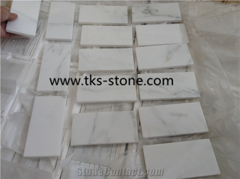 Oriental White Marble Tiles,Moldings,Carrara White Marble Tiles,9"Hexagon Tiles