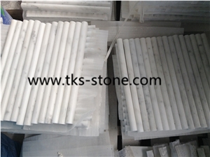 Pencil Liners,White Marble Trims,Bullnose Moldings,Dome Moldings,Carrara White Trims Liners,Oriental White Marble Pencil Liners