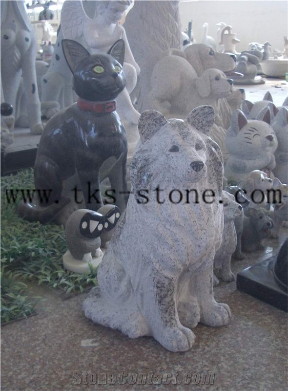 Pet/Animal Pink Granite Sculptures