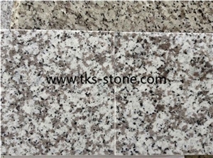 Polished China G439 Grey Granite Tiles & Slabs, Big Flower White Granite Flooring Tiles