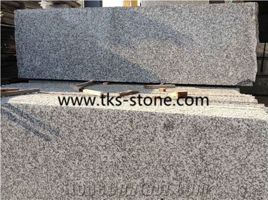 Polished China G439 Grey Granite Tiles & Slabs,Big Flower White Granite Small Slabs