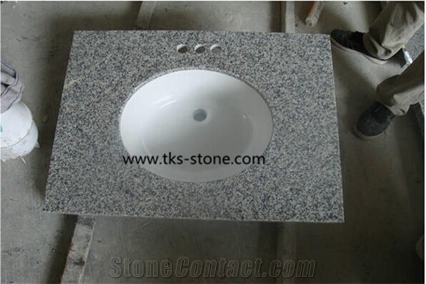 Polished China G603 Grey Granite + Crystal White Granite Vanity Tops,Sesame White,Light Gray,Light Grey, G603 Granite Bath Tops