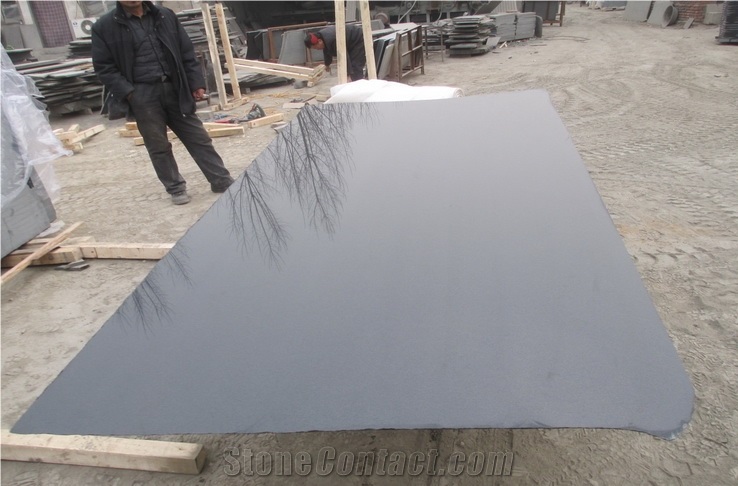 Polished Hebei Black,China Black,Granite Big Slabs