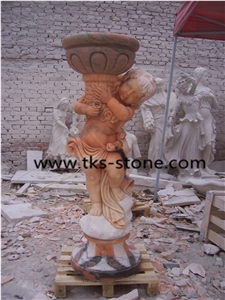 Roman Children Granite Sculptures、 Artistic Carving