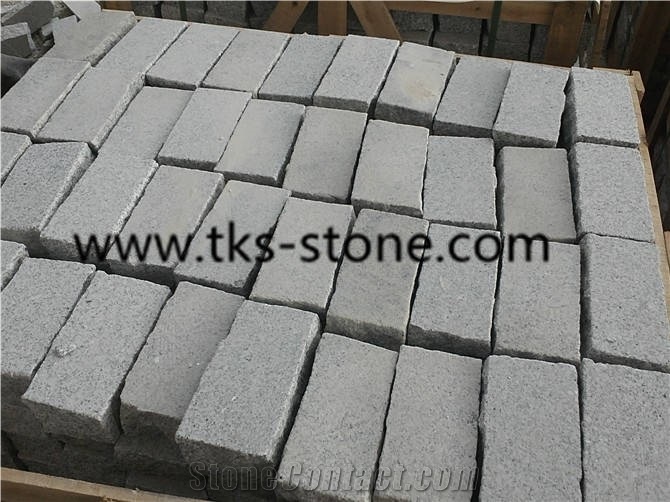 Sandblast China G603 Grey Granite Cube Stone,Silver Grey Granite,Sesame White Granite,Crystal Grey Granite,Light Grey Granite Cube Stone,Paving Stone for Outside