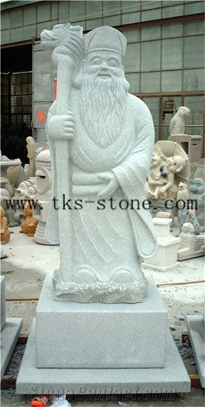 Thw Best Mascots/Storied/Guardian Angel/Chongwu Sculpture//Human Sculptures/Religious Statues & Sculptures, Grey Granite Religious Statues