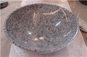 Tianshan Blue Granite Sinks & Basins,Round Basins,Bathroom Basins,Vessel Sinks,Natural Stone Sinks & Basins