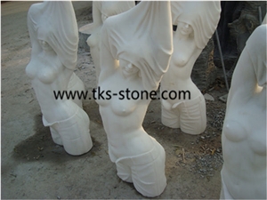 White Marble Sculptures&Statues, Human Sculptures,Head Statues,Western Statues/Handcarved Sculptures