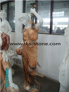 Yellow Marble Sculpture & Statue,Angel Sculptures,Marble Human Garden Sculpture,Western Statues,Handcarved Sculptures,White Marble Human Sculpture