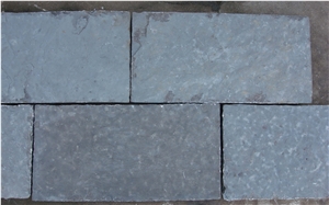 China Blue Limestone Paver Belgium Grey Hand Split Cubestone/Cobble