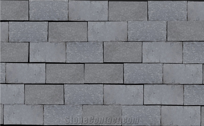 China Blue Limestone Paver Belgium Grey Hand Split Cubestone/Cobble