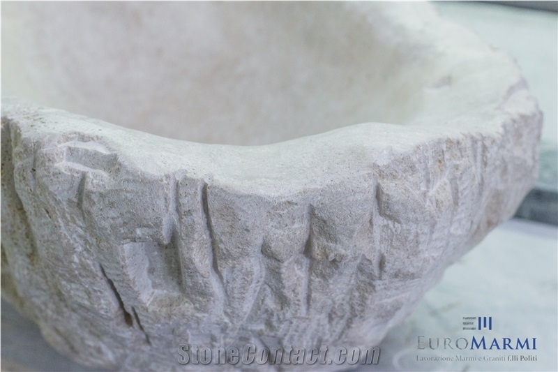 Wash Basins in Stone Cream Vanilla Marble