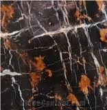 Black & Gold Marble Slabs & Tiles, Pakistan Black Marble