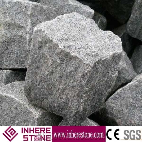 Cheap G654 Dark Gray Paving Stone, G654 Granite Cube Stone & Pavers