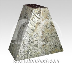 Bookend Corel Marble, Beige Marble for Home Decoration