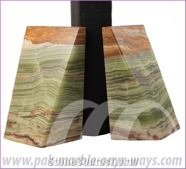Bookend Onyx, Green Onyx for Home Decoration
