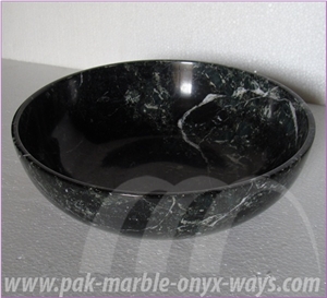 Bowls Black Zebra Marble