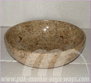 Bowls Corel Marble, Beige Marble Bowls Pakistan