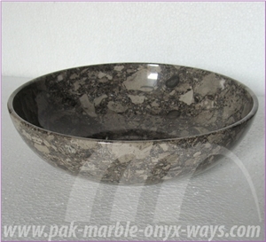 Oceanic Marble Bowl