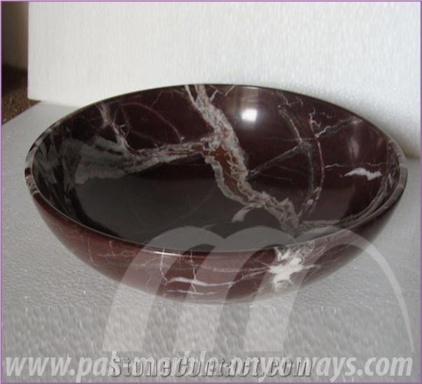 Red Zebra Marble Bowls