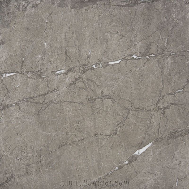 Ashen Grey Marble Tiles & Slabs, Grey Turkey Marble