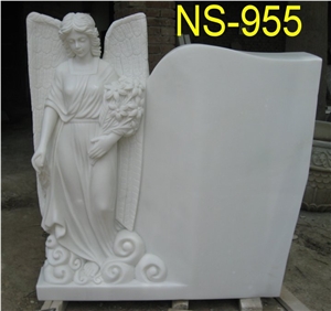 Marble Angel Tombstones, White Marble Monument & Tombstone