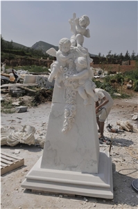 Memorial Monuments with Angel Carving