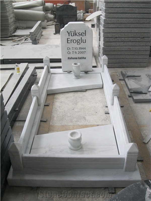 White Marble Baby Monument & Tombstone