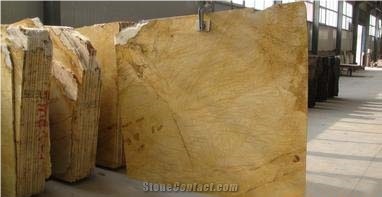 Spain Golden Marble, Amarillo Triana Marble Tiles & Slabs with Gold Vein