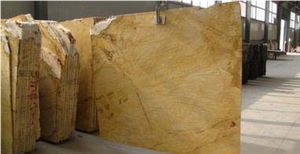 Spain Golden Marble, Amarillo Triana Marble Tiles & Slabs with Gold Vein