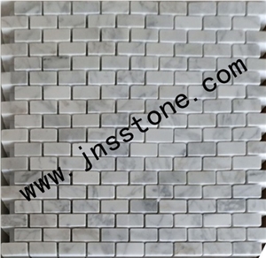 Carrara White Marble Brick Mosaics
