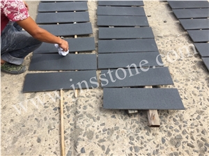 China Black Basalt Slabs & Tiles for Walling & Flooring/Hainan Black Basalt