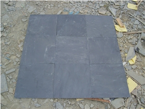 China Black Slate Stacked Stone Flooring & Walling Tiles,Ledge Stone for Wall Panel Decor