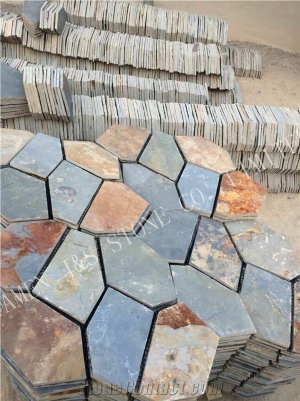 China Multicolor Slate/Wall Panel/Stone Veneer/Wall Cladding/Ledgestone/Stacked Stone/Natural Slate Cultured Stone