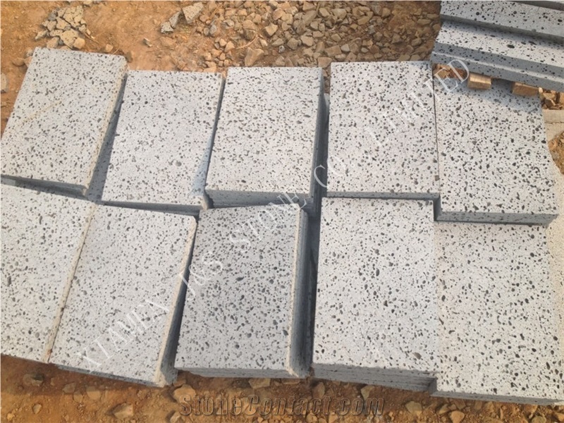 China Spot Grey Basalt Tiles & Slabs/Basalto/Inca Grey/Hainan Grey Basalt/Basaltina/Lava Stone/Volcanic Stone Tiles