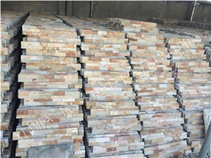 Decorative Wall Tile/Nature Culture Stone/Dry Stack Panel/Wall Stone/China Multicolor Slate/ Natural Slate Cultured Stone