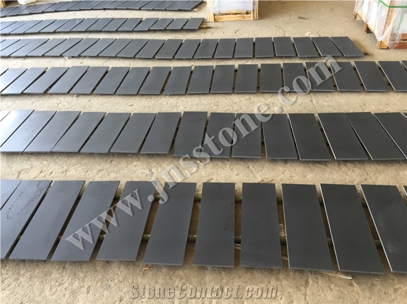 Hainan Black Basalt Tiles & Slabs / Honed Dark Bluestone / China Black Basalt for Flooring,Walling ,Clading,Interior&Exterior Decoration