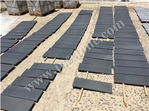 Hainan Black Basalt Tiles & Slabs / Honed Dark Bluestone / China Black Basalt for Flooring,Walling ,Interior&Exterior Decoration