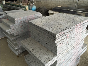Hainan Lava Stone Tiles, Grey Basalt Walling & Flooring Cladding Slabs & Tiles