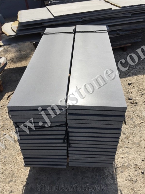 Honed Hainan Grey Basalt / Grey Basalt Tiles&Slabs for Clading / Walling / Flooring
