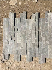 Natural China Grey Slate Cultured Stone Wall Panel, Stone Veneer, Wall Cladding, Ledgestone, Stacked Stone,Decorative Wall Tile,Nature Culture Stone,Dry Stack Panel,Wall Stone