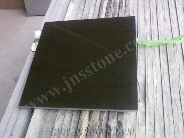 Polished G684 Black Basalt Slabs & Tiles / Black Basalt Tiles / Black Pearl / Raven Black for Walling,Flooring,Clading